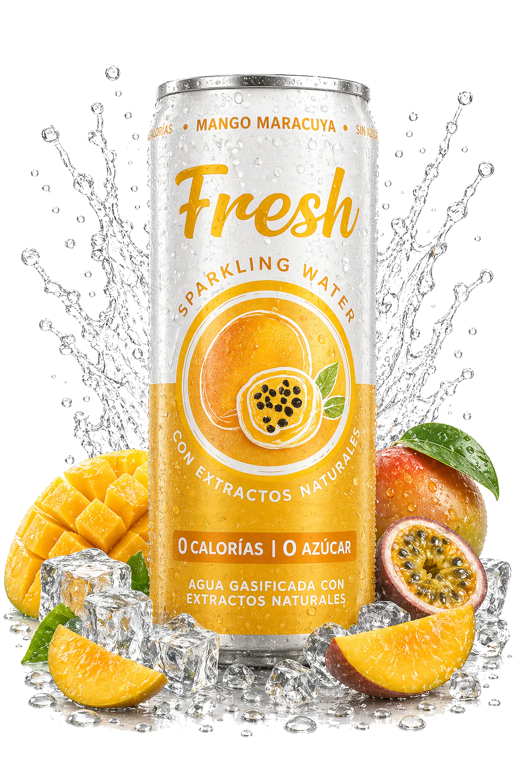 Fresh Sparkling Water Mango Maracuyá
