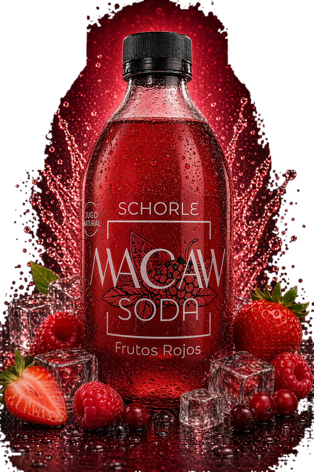 Macaw Soda Schorle Frutos Rojos