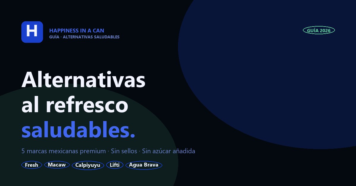 Alternativas al refresco saludables