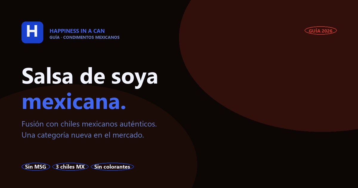 Salsa de soya mexicana