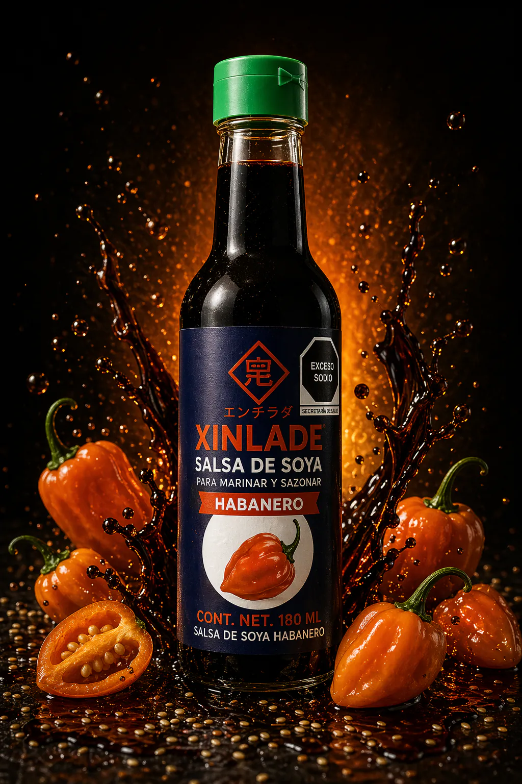 Xinlade Salsa de Soya Chile Habanero